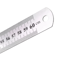 Regla Metálica de Acero Inoxidable de 60cm