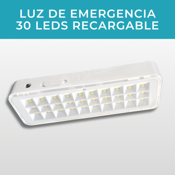 Luz De Emergencia Recargable 30 Led 220v - Imagen 3