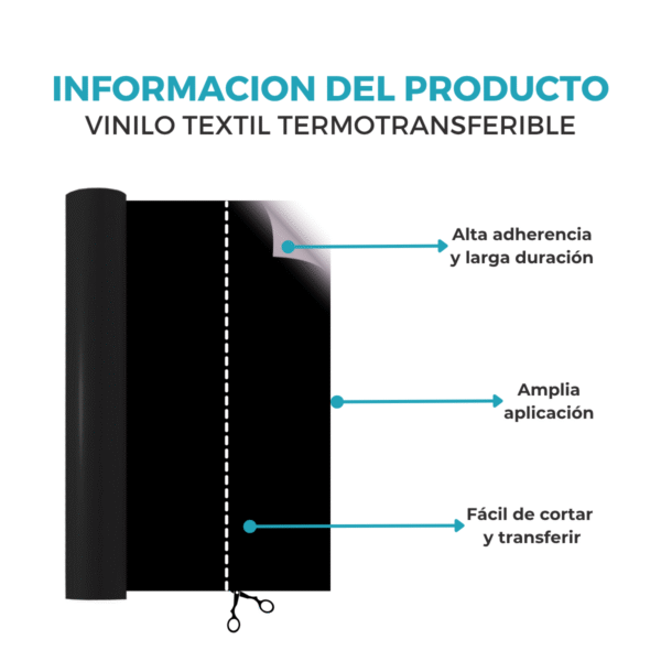 Vinilo De Corte Termotransferible 3D Puff 1 Metro - Imagen 2