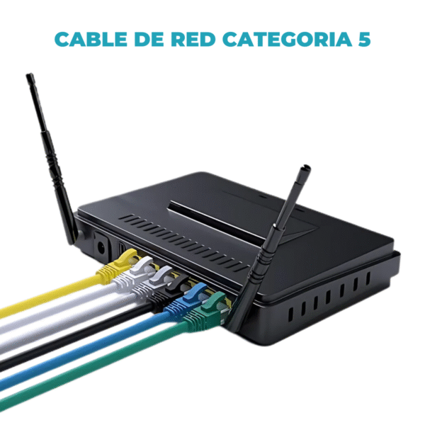 Cable de Red Categoría 5 para redes de 100MB/s con fichas RJ-45 de 20 mts - Imagen 4
