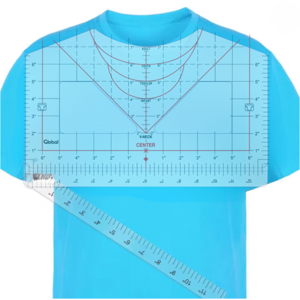 Regla Guía Para Centrar Sublimación De Remeras - Imagen 6