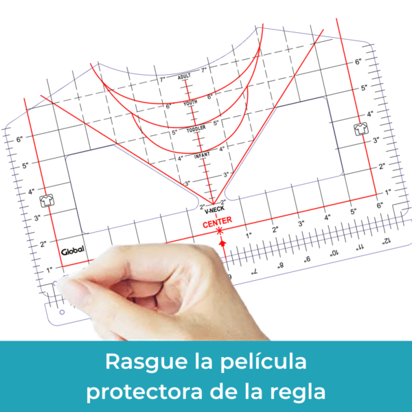 Regla Guía Para Centrar Sublimación De Remeras - Imagen 7