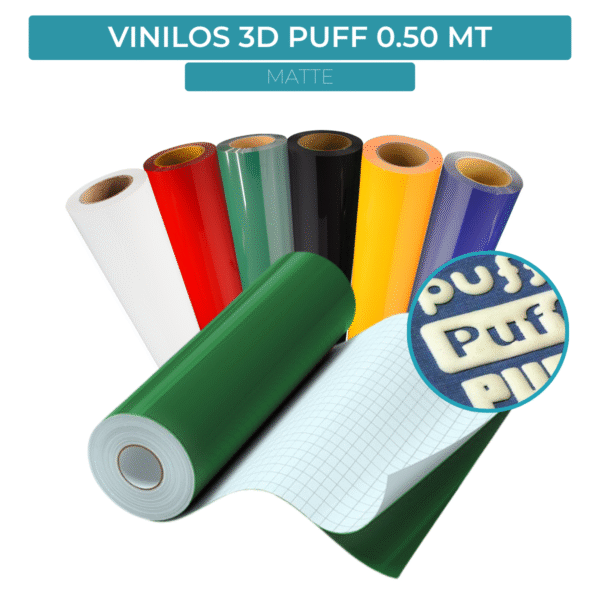 Vinilo De Corte Termotransferible 3D Puff 1 Metro