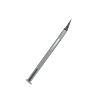 Bisturi Deshebrador Con 10 Cuchillas De Repuesto Plateado