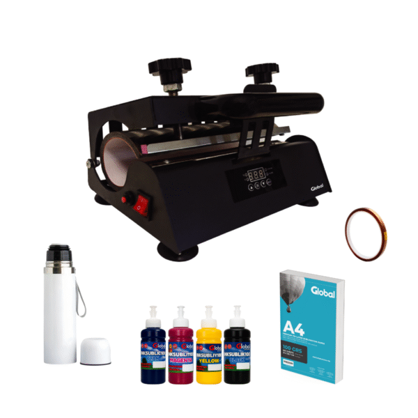 Plancha de Sublimación para Termos/Tazas + Kit para estampar de regalo