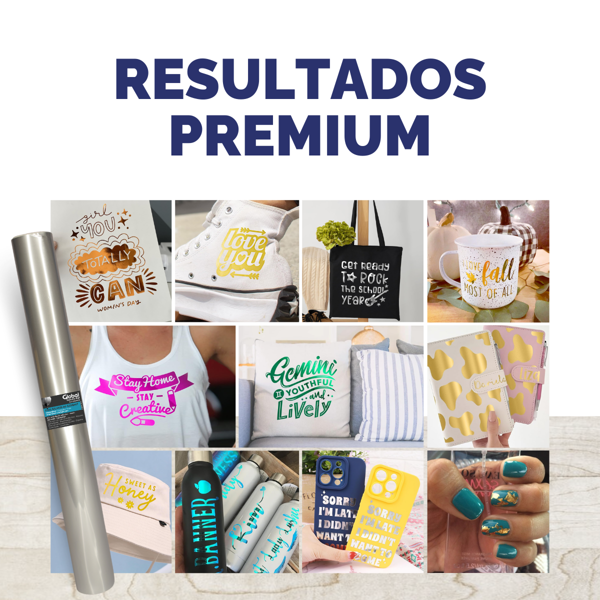 Foil Metalizado Mate 32cm X 6m - Imagen 10