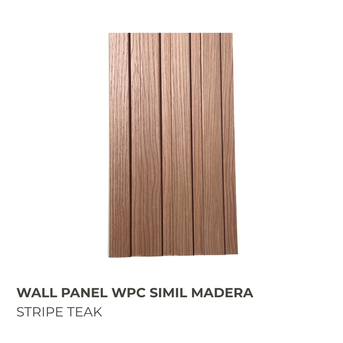 Revestimiento Wpc Panel vinílico Encastrable Color Teca - Imagen 2