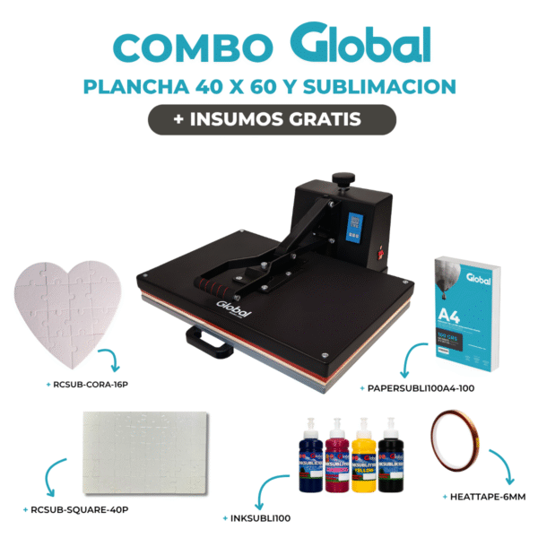 Plancha para Estampar 40x60 incluye Kit para sublimación de Regalo - Imagen 2