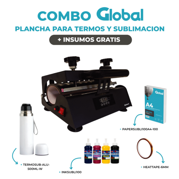Plancha de Sublimación para Termos/Tazas + Kit para estampar de regalo - Imagen 2