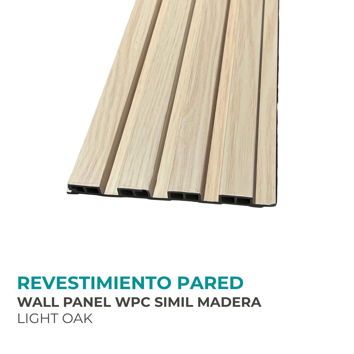 Revestimiento Wpc Panel vinílico Color Roble Claro Encastrable - Imagen 3