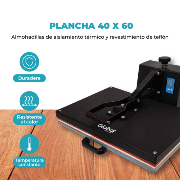 Plancha para Estampar 40x60 incluye Kit para sublimación de Regalo - Imagen 3