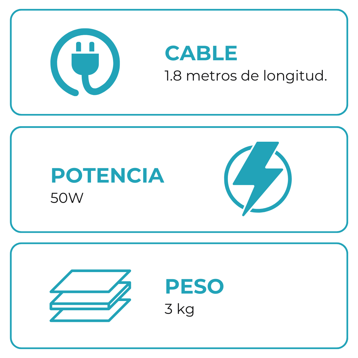 Ventilador de Piso 20" de 5 Aspas Plásticas - 3 Velocidades - 220V 50W - Imagen 5