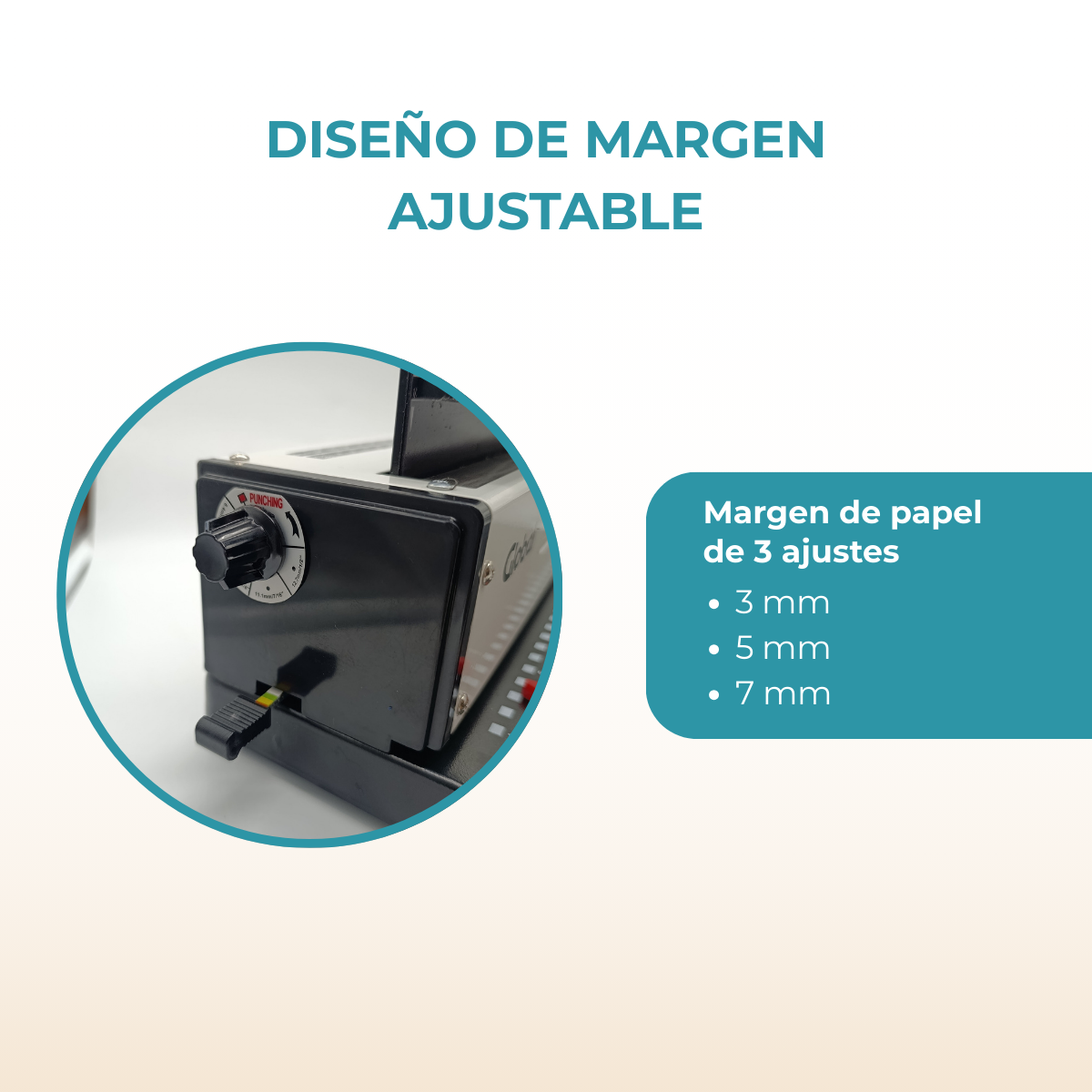 Espiraladora Anilladora Encuadernadora Doble Alambre 2:1 Manual A4 Perfora 15 hojas de 80grs - Imagen 4