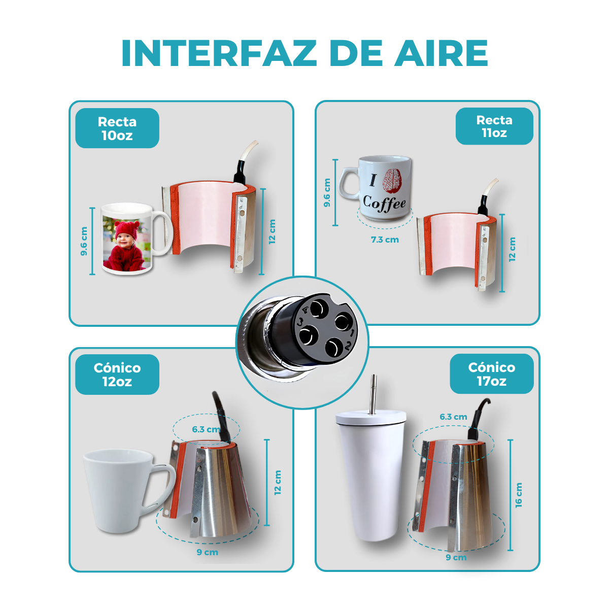 Máquina Estampadora Plancha De Sublimación Tazas 4 en 1 - Imagen 4