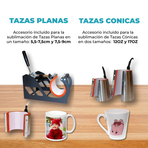 Plancha de calor para Estampar 30x38 10en1 + Regalo Kit inicial de sublimación - Imagen 5