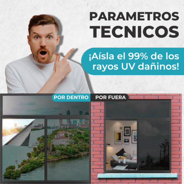 Film Polarizado Negro Para Auto Varias Tonalidades Por Metros - Imagen 2