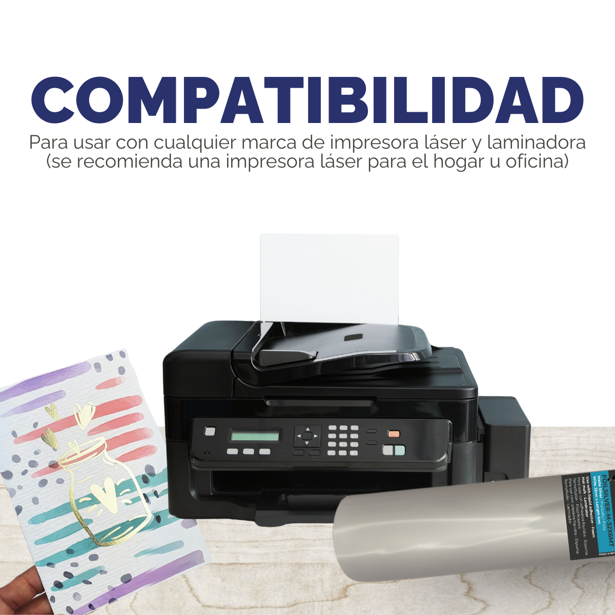 Foil Metalizado Mate 32cm X 6m - Imagen 6