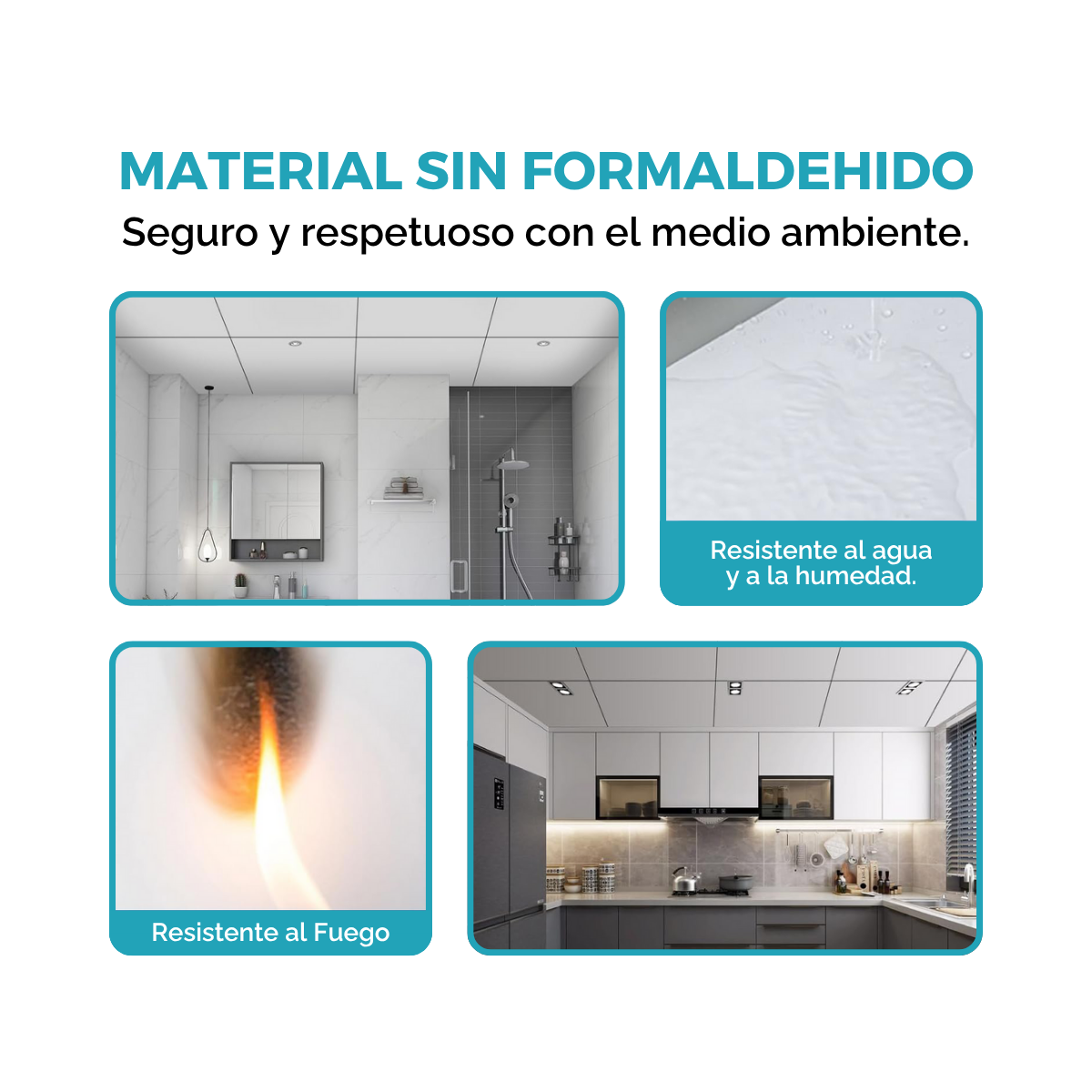 Placa de PVC Espumado Blanco con Film protector y Densidad de 0,5g/cm con Tratamiento UV Rígido x Caja - Imagen 4