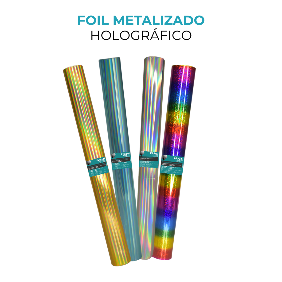Foil Metalizado Holográfico Glossy 32x6 - Imagen 2
