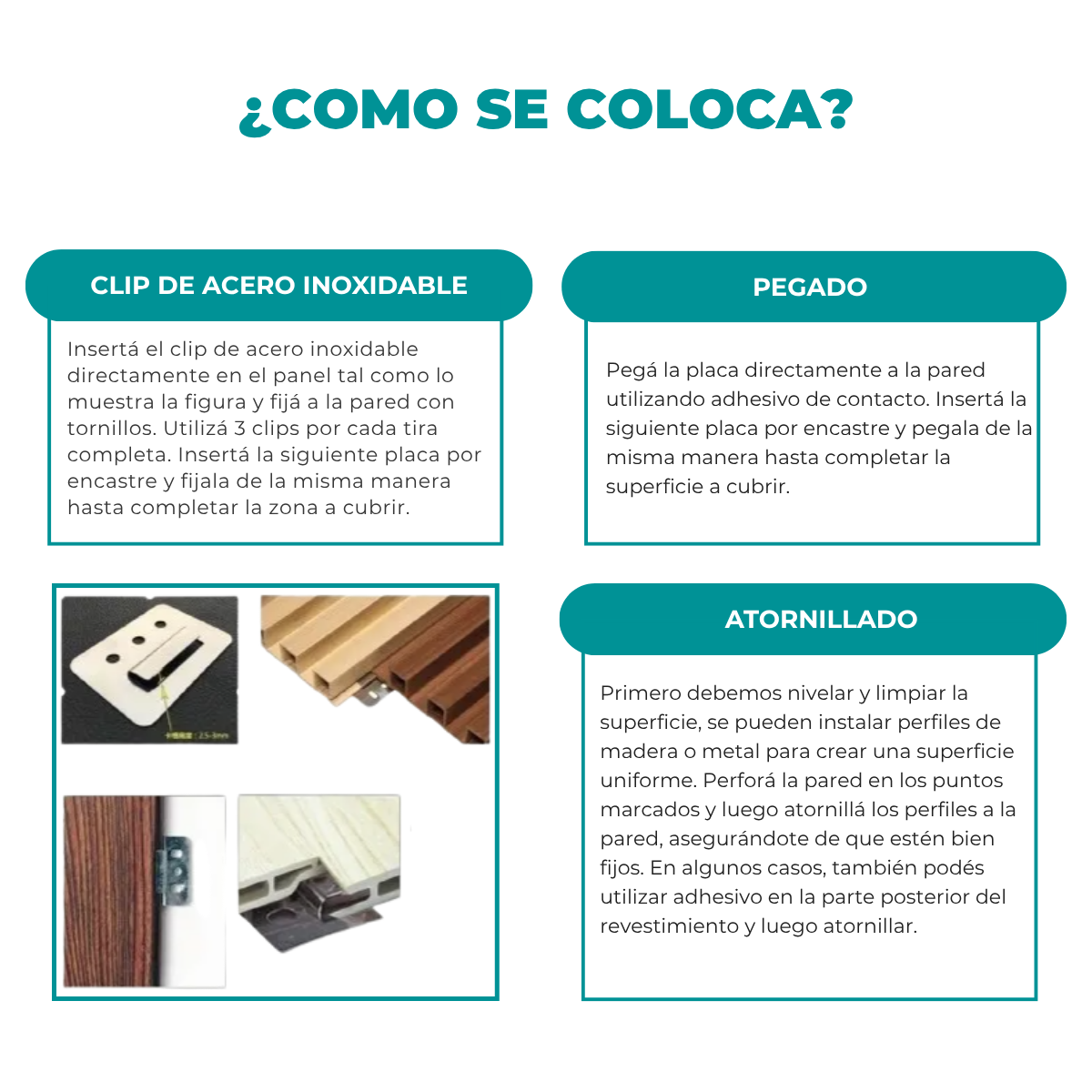 Revestimiento Wpc Panel vinílico Color Roble Claro Encastrable - Imagen 7