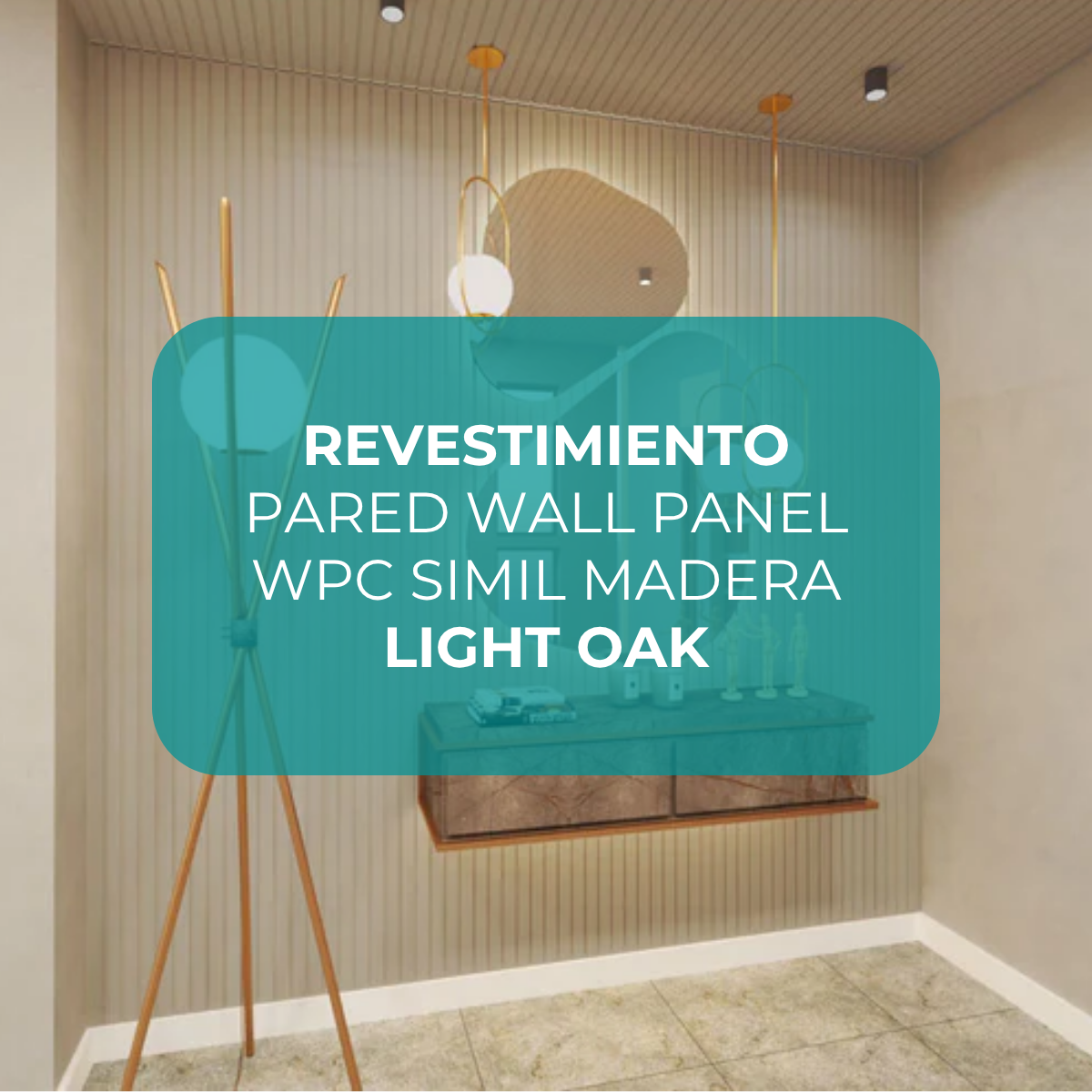 Revestimiento Wpc Panel vinílico Color Roble Claro Encastrable - Imagen 8