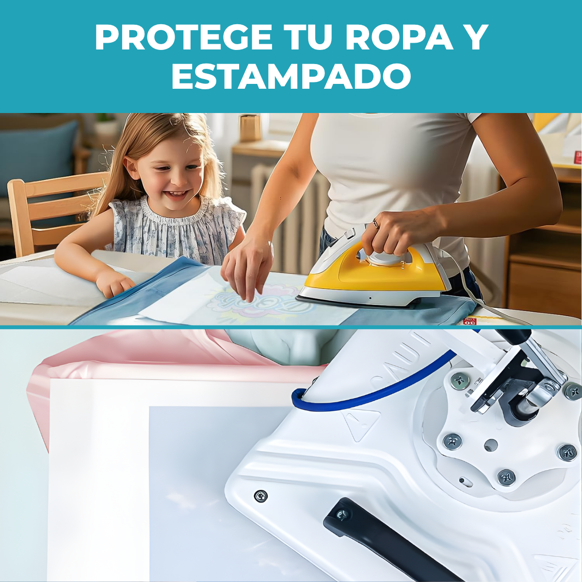 Tela Teflonada Sublimacion Sublimar Estampadora 30x38 - Imagen 8