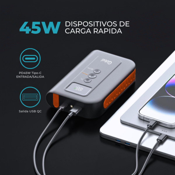 Cargador de Batería con pinzas smart EC5 12V 10000mAh - Imagen 8