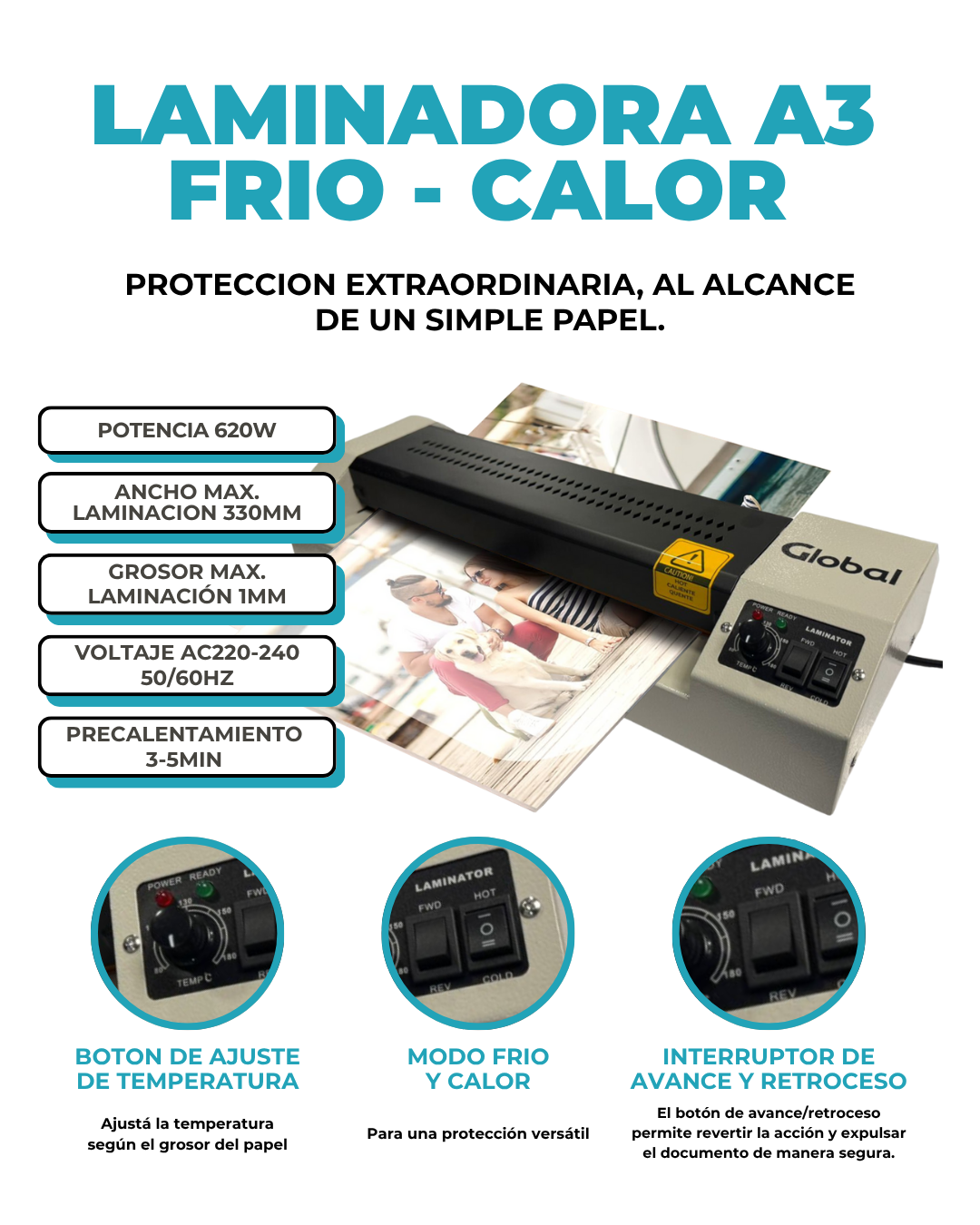 Combo de Impresión : Impresora WiFi + Laminadora + Resma A4 + Foil Metalizado - Imagen 9