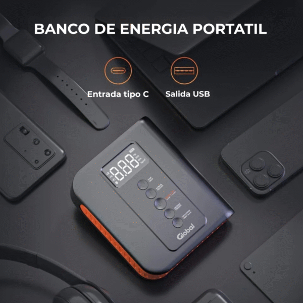 Cargador de bateria 3 en 1 con Inflador 150 PSI y Pinzas Smart EC5 - Imagen 5