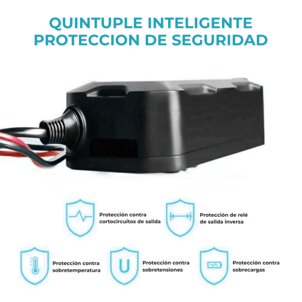Cargador de Bateria con Pinzas Bateria 8000Mah - Imagen 5