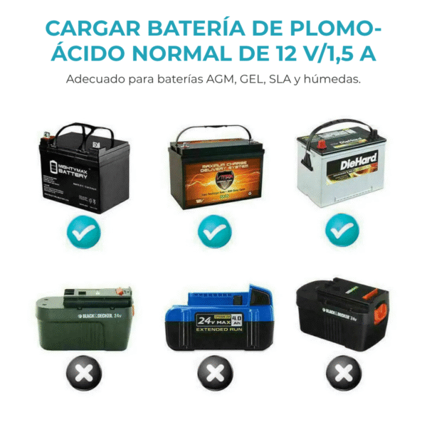 Cargador de Bateria con Pinzas Bateria 8000Mah - Imagen 7