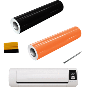 Combo Plotter de corte + Espatula + 2 mts de Vinilo Autoadhesivo + Bisturí