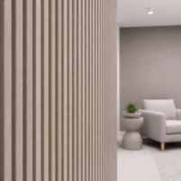 Revestimiento De Pared Wall Panel Wpc Simil Madera Roble Gris Interior Caja x 18 Listones