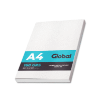 Papel Autoadhesivo Blanco Tipo Cuerina A4 160grs Resma de 20 hojas