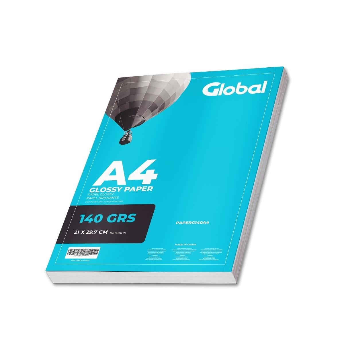 Papel Glossy A4 de 140 Grs - Resma de 20 hojas
