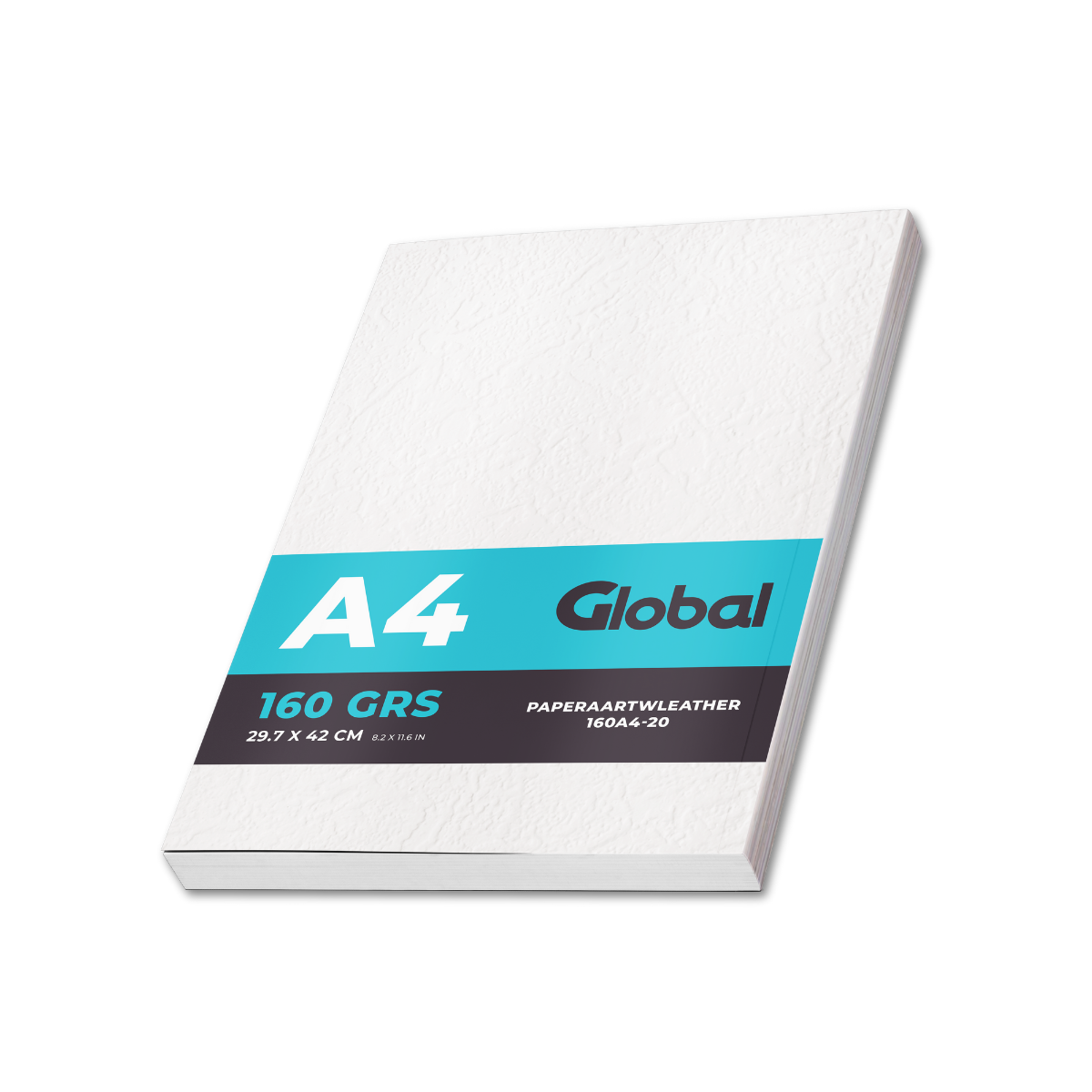 Papel Autoadhesivo Blanco Tipo Cuerina A4 160grs Resma de 20 hojas