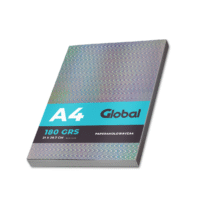 Papel Holográfico A4 Autoadhesivo 180 Grs - Efecto Olas de Agua - Resma de 100 hojas