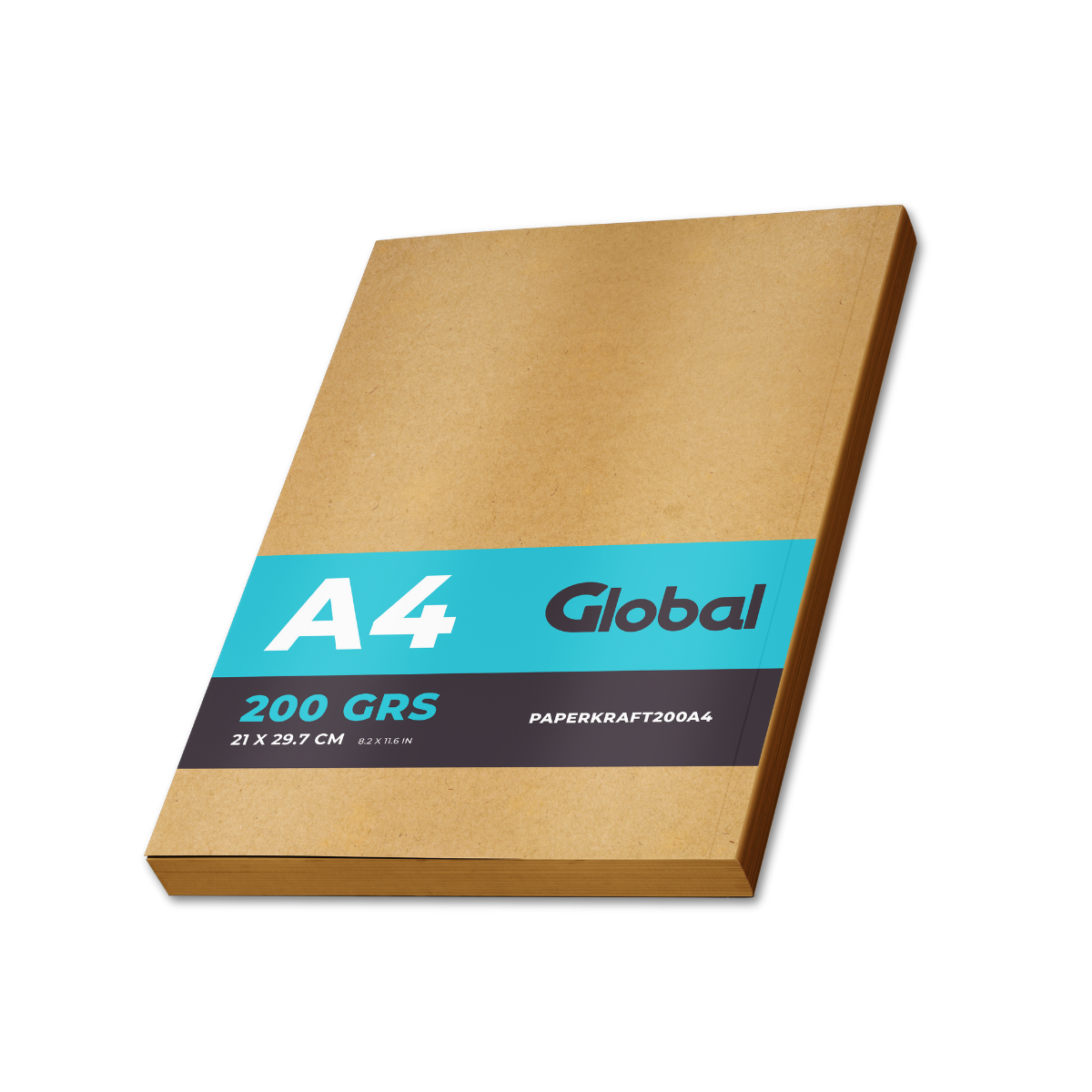 Papel Kraft A4 de 200 Grs - Resma de 20 hojas