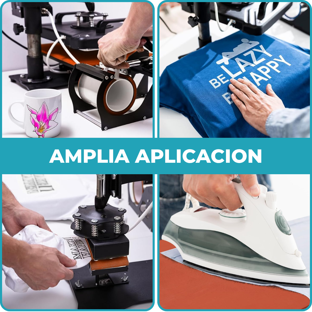 Goma Siliconada Base 40X60 Térmica Para Planchas De Sublimar - Imagen 10