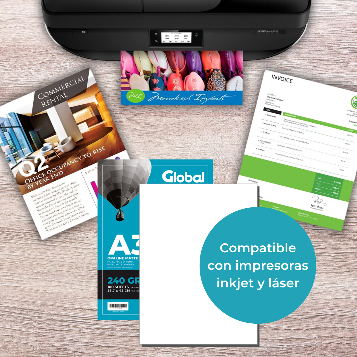 Resma de Papel Opalina Mate Resma de 100 A3 - Imagen 11