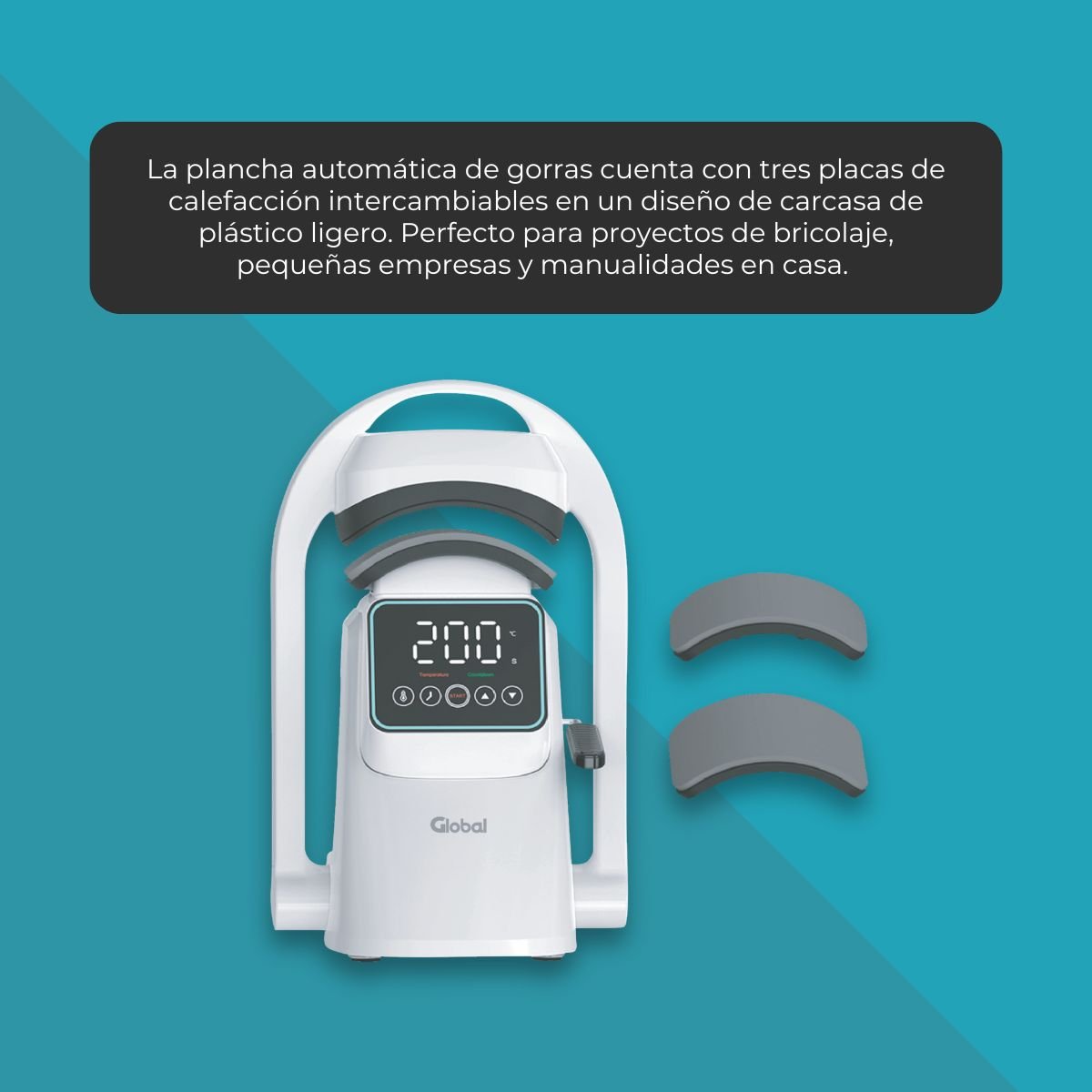 Plancha Sublimadora Estampadora Automatica De Gorras 3 En 1 - Imagen 8