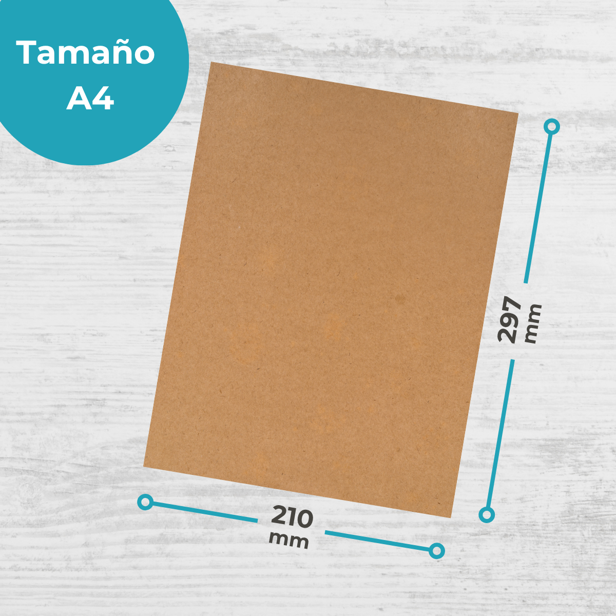 Papel Kraft A4 de 200 Grs - Resma de 20 hojas - Imagen 5