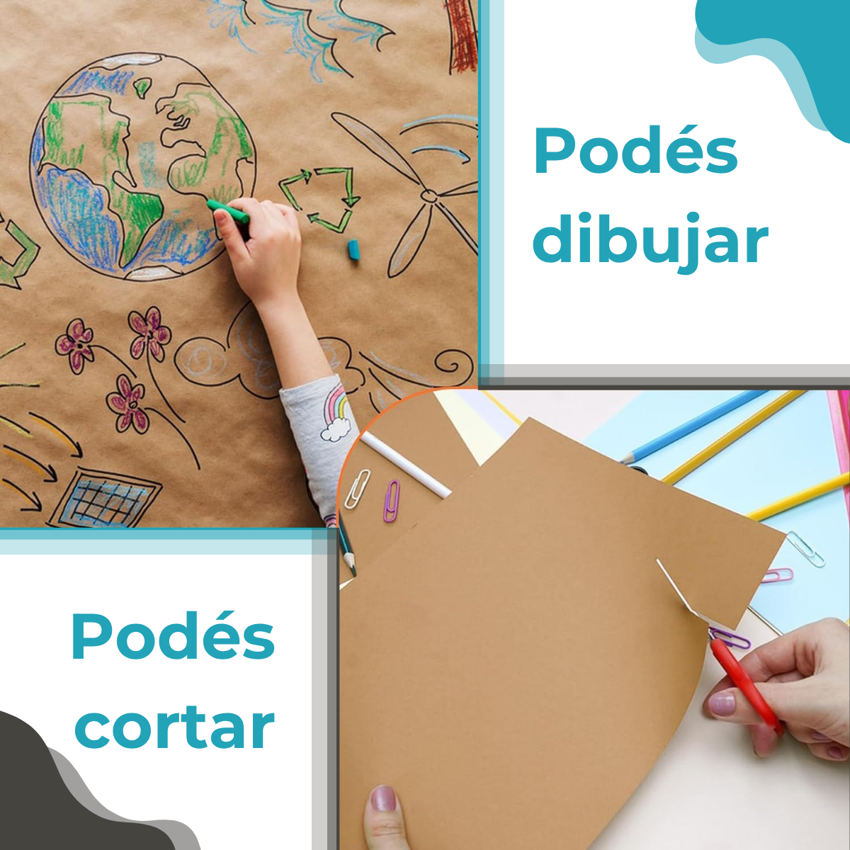 Papel Kraft A4 de 125 Gr - Resma de 20 hojas - Imagen 7