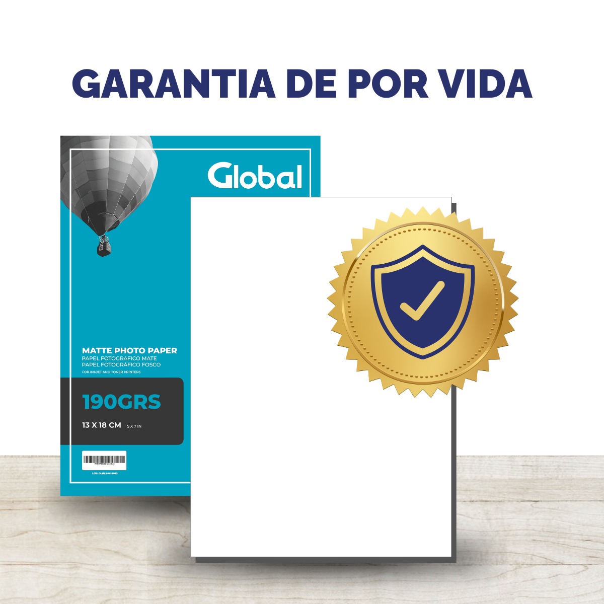 Papel Mate 5R (130 x 180 mm) tamaño para fotografía de 190 Grs - Resma de 20 hojas - Imagen 7