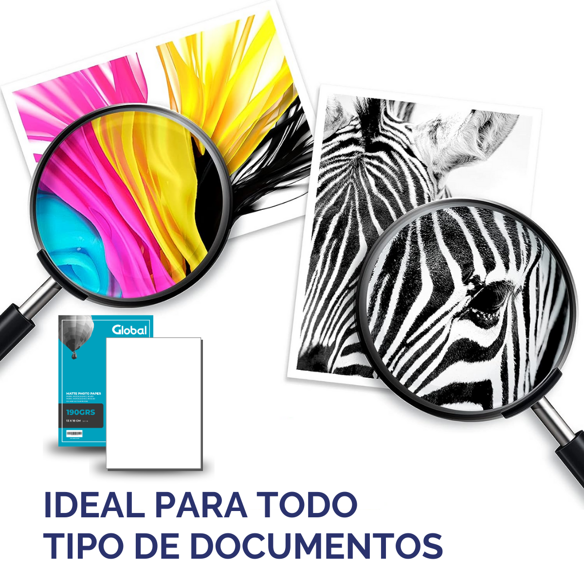 Papel Mate 5R (130 x 180 mm) tamaño para fotografía de 190 Grs - Resma de 20 hojas - Imagen 8