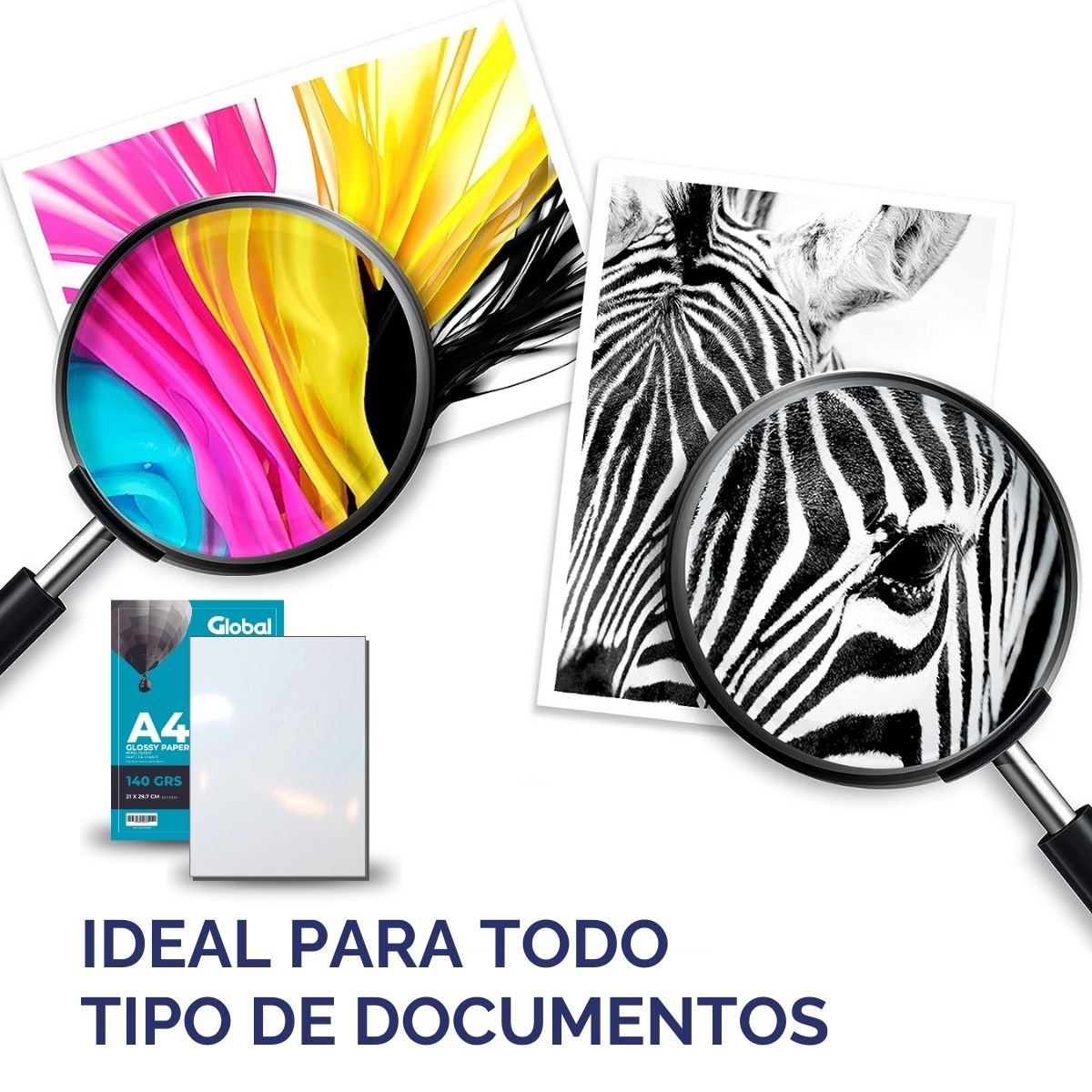 Papel Glossy A4 de 140 Grs - Resma de 20 hojas - Imagen 8
