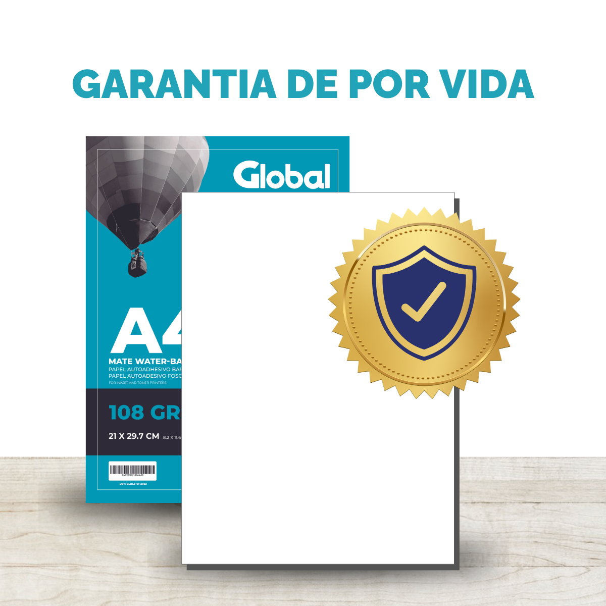 Papel Autoadhesivo A4 Mate de 108 Grs - Resma de 20 hojas - Imagen 9