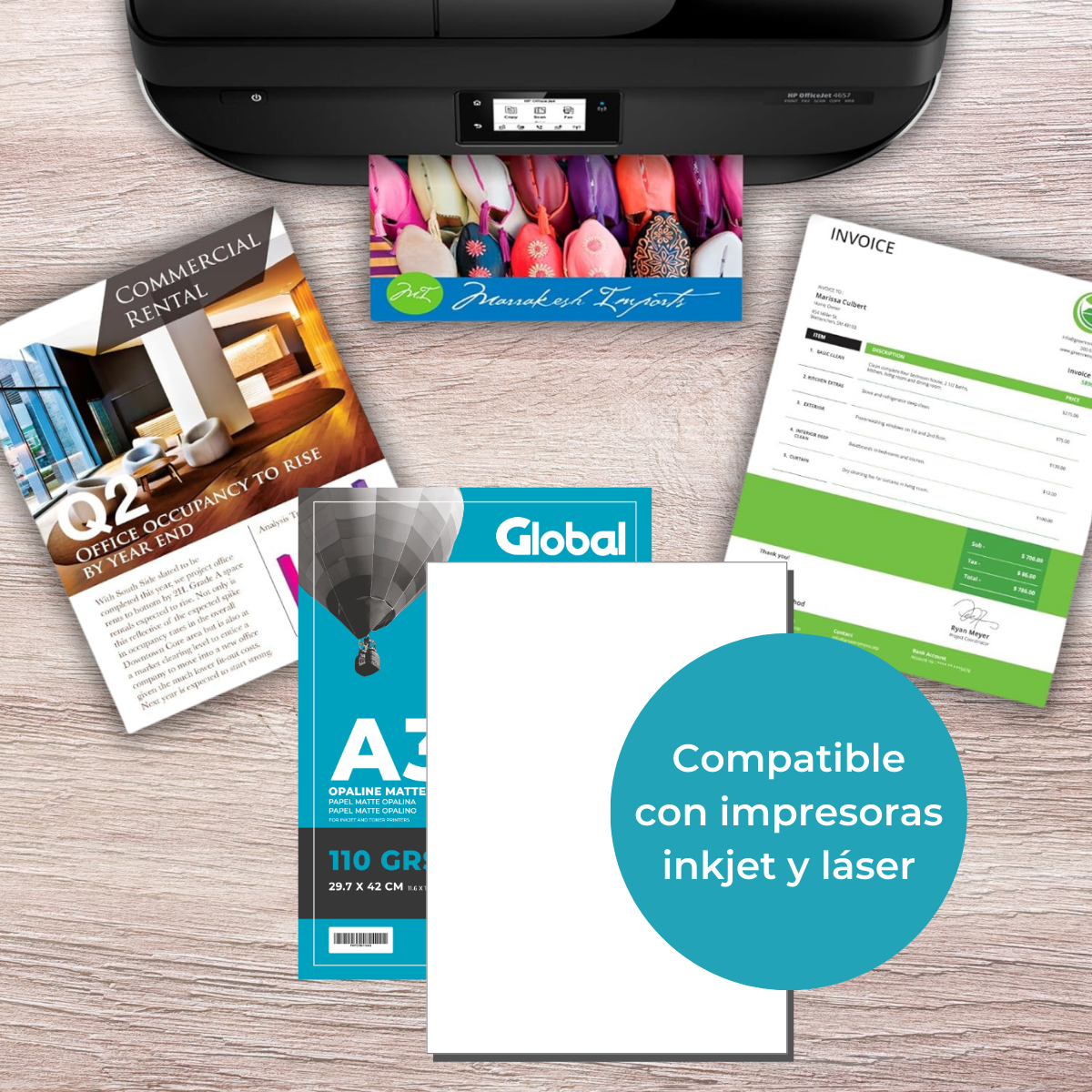 Papel Mate A3 Fotográfico de 110 grs - Resma de 20 Hojas - Imagen 9