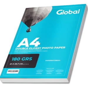 Papel Glossy A4 Doble Faz  de 180 Grs - Resma de 20 hojas