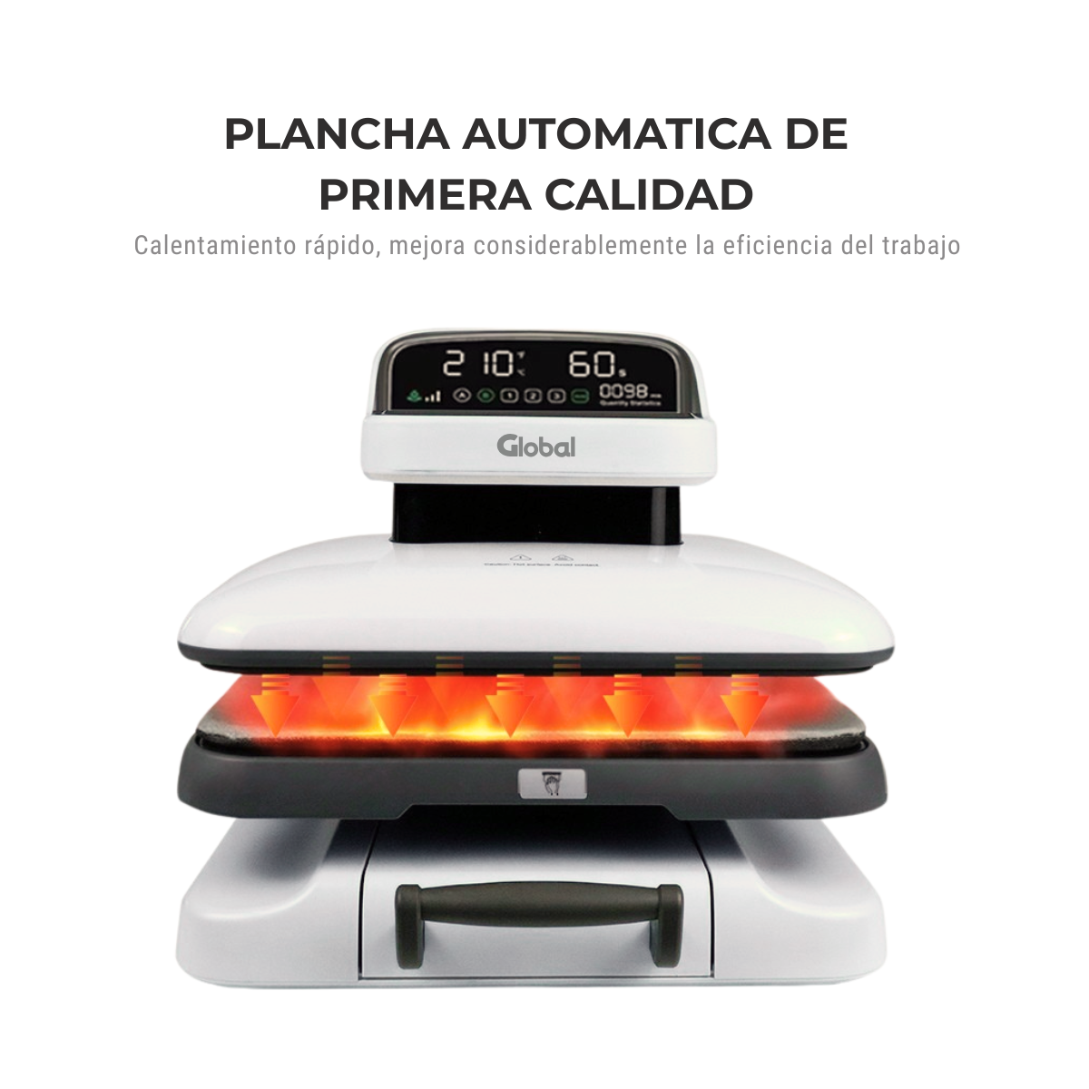 Plancha Sublimadora Estampadora Automatica 38x38 - Imagen 2